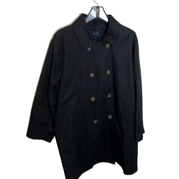 J. Crew Factory Jackets & Blazers - J.Crew $248 Trench Coat Black Size 24 BO622